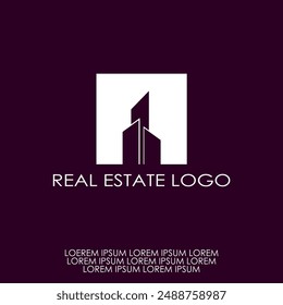 Buildings logo, nice and elegant real estate logo