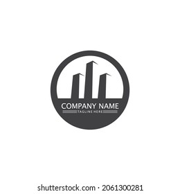 buildings logo, Real estate logo home and house icon vector logo design business icons template