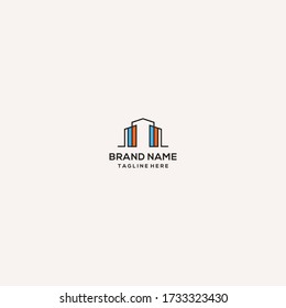 Buildings logo template design in Vector illustration 