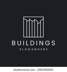 Buildings logo template vector illustration design