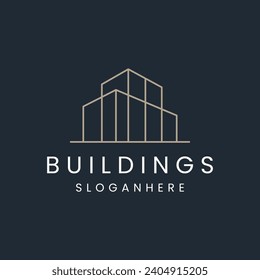 Buildings logo template vector illustration design