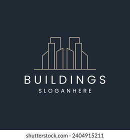 Buildings logo template vector illustration design