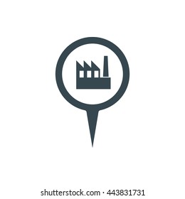 Buildings pin icon  