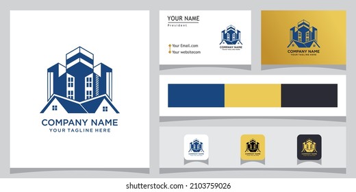 Buildings real estate logo design