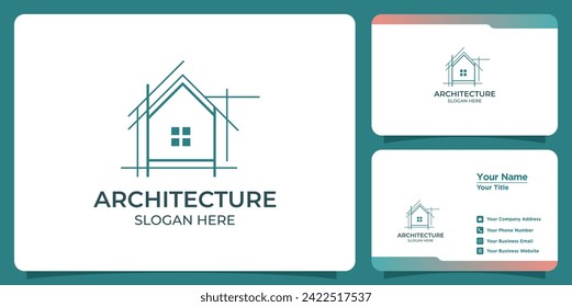 buildings real estate logos and business cards