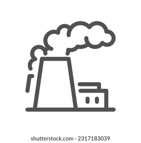 Buildings related icon outline and linear vector.