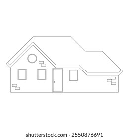 Edifícios Relacionados Ícones De Linha De Vetor. Contém ícones como Igreja, Estádio do Esporte, Hospital Médico e muito mais. Ilustração editável do vetor de traçado estilo plano Eps 10. 