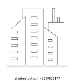 Buildings Related Vector Line Icons. Contains such Icons as Church, Sport Stadium, Medical Hospital and more. Editable Stroke Vector illustration flat style Eps 10. 