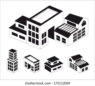 Buildings set.