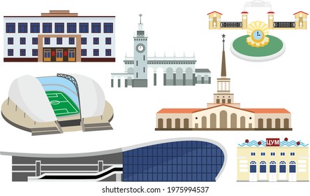 buildings and sights of Sochi, architecture of Sochi, the name of the building in Russian-tsum (central department store)