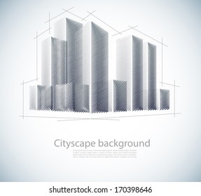 Buildings in sketch