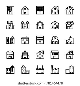 Buildings Stoke Icons 1