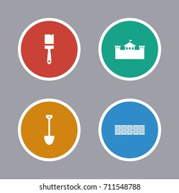 Buildings and Structures Icons Set