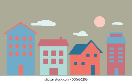 Buildings Vector Stock Vector (Royalty Free) 300666206 | Shutterstock