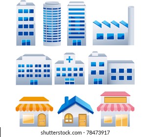 Buildings vector collection