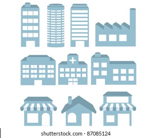 Buildings vector collection