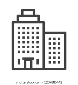 Buildings vector icon
