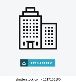 Buildings vector icon