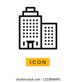 Buildings vector icon