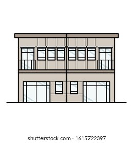 Buildings vector. Buildings icon. Flat design. vector eps file.