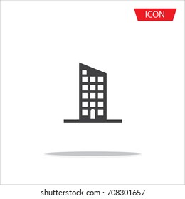 buildings vector icon, real estate symbol. Modern on white background.