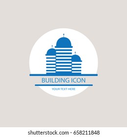 Buildings vector icon for your design. Construction of a city block. cityscape,  property town, skyscrapers logos