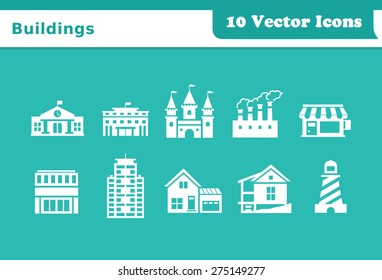 Buildings Vector Icons svg