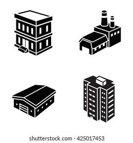 Buildings vector icons