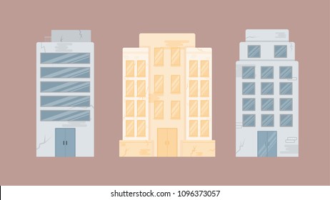 Buildings vector illustration