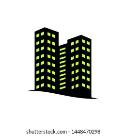buildings vector logo design illustration