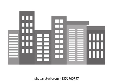 buildings view cartoon
