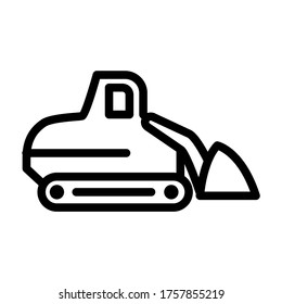Buildozer vector - worker tool icons