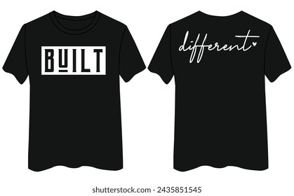 Built Different T Shirt Design