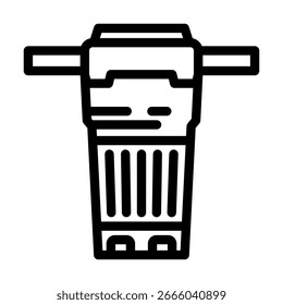 built filter line icon vector. built filter sign. isolated contour symbol black illustration