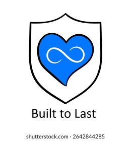 Built to Last – Shield and Heart Representing Resilience with Care