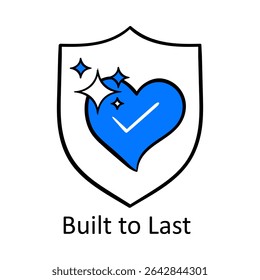 Built to Last – Shield and Heart Representing Resilience with Care