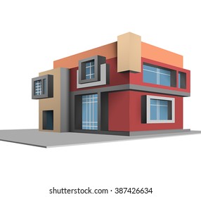 Built scene completely new house vector design on a white background