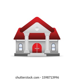 Built smart building color icon