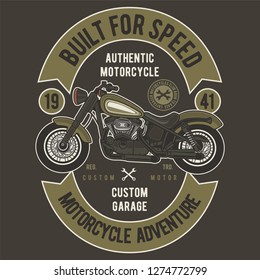 
Built For Speed Tshirt Design