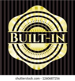 Built-in gold emblem