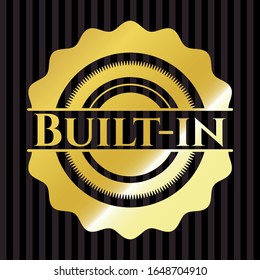 Built-in shiny emblem. Vector Illustration. Detailed.