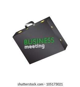 Buisiness Meeting Briefcase Vector