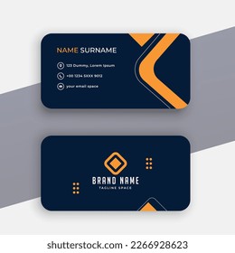 buisness card design template illustration