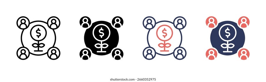 Buisness Conections Icon Element For Design And Vector