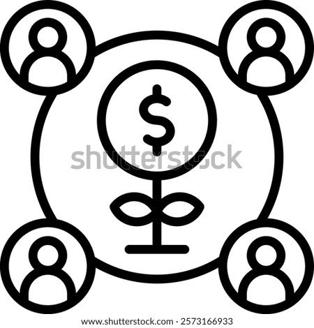 Buisness Conections Icon Element For Design And Vector