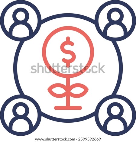 Buisness Conections Icon Element For Design And Vector