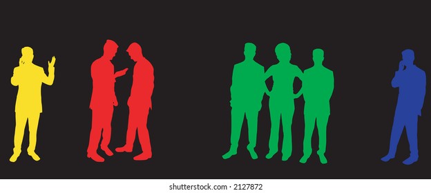 Buisness People Silhouettes