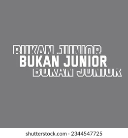 Bukan junior typography design ilutration