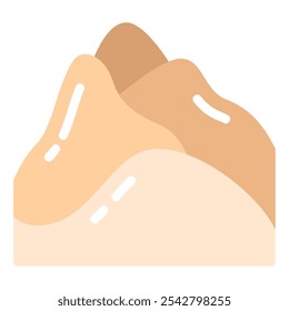 Bukhansan Mountain icon for web, app, infographic, etc