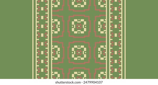 Bukhara pattern Seamless Native American, Motif embroidery, Pixel Ikat embroidery vector Design for Print kurta pattern mughal motifs tapestry pattern floral repeat